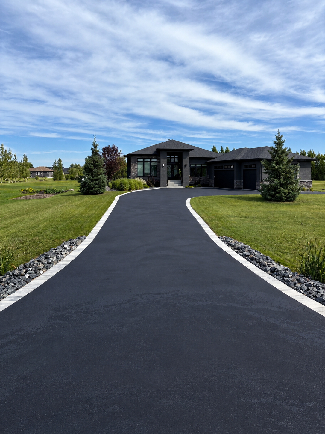 Asphalt Sealcoating project in West St. Paul — after